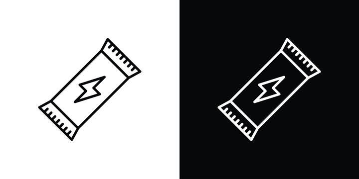 Energy bar icon vector mark for web