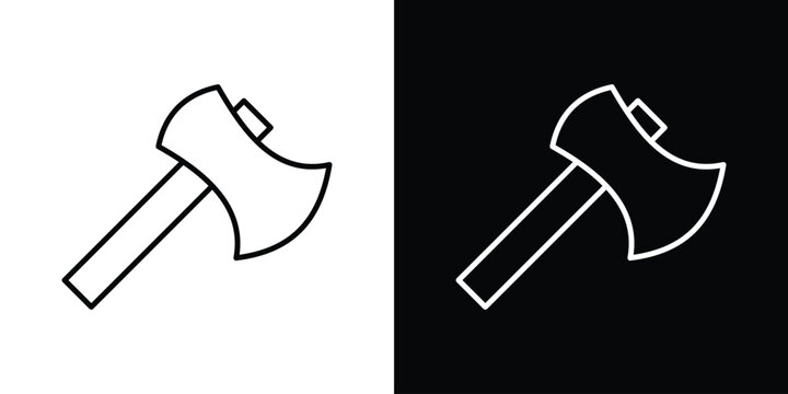 Axe icon vector mark for web