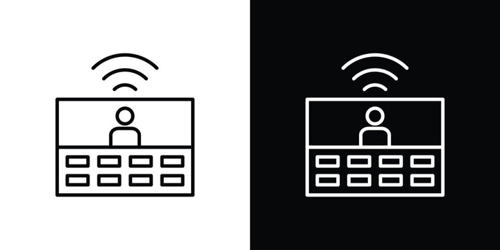 Intercom icon vector mark for web