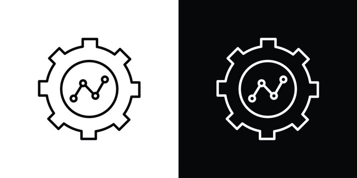 Business development icon vector mark for web