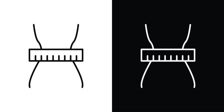 Weight loss icon vector mark for web