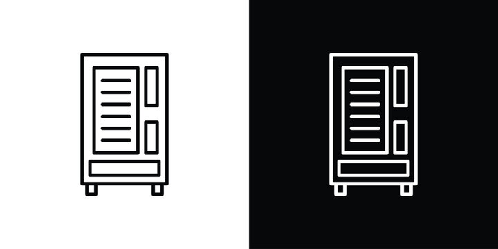 Vending machine icon vector mark for web
