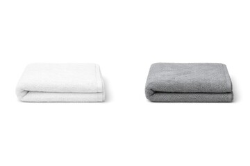 Fototapeta premium Two towels resting together, possibly used for drying or decoration
