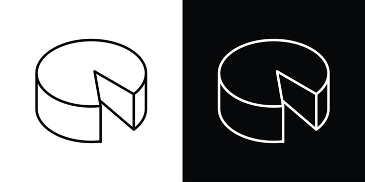 Parmesan icon vector mark for web