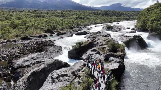 Saltos del Petrohu&eacute; Waterfalls in Chile
