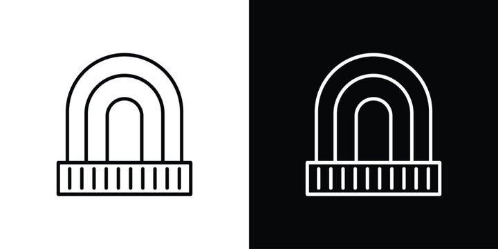 Beanie icon vector mark for web