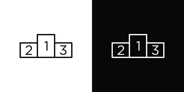 Podium icon vector mark for web