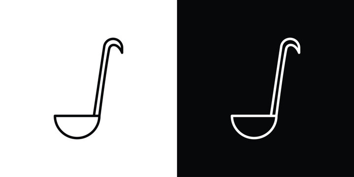 Ladle icon vector mark for web