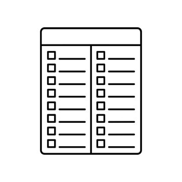 Checklist Form Document Paperwork.