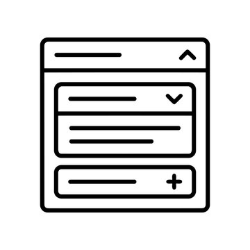Simple web browser interface icon.