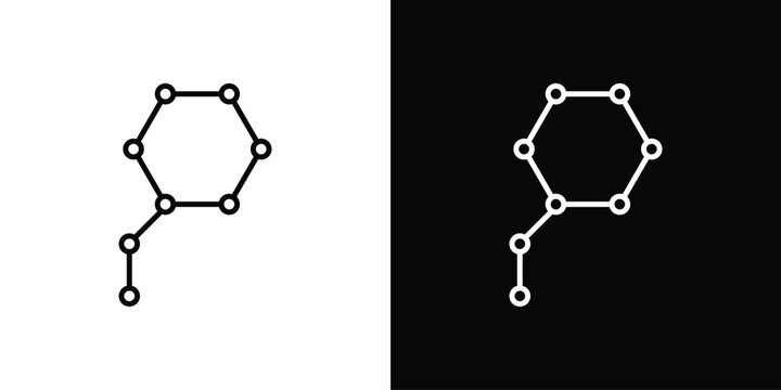 Hormones icon vector mark for web