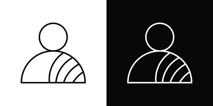 Monk icon vector mark for web