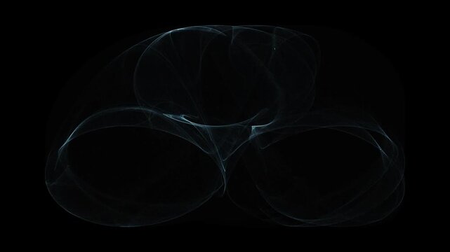 abstract strange attractor morph 2d