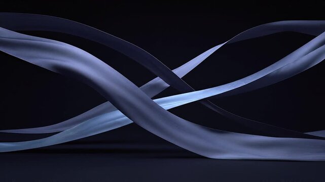 Midnight Silk Bridges Luxury Abstract Seamless Motion Background
