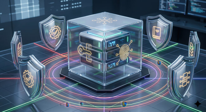 Isometric platform with shields around microservices and a policy enforcement point ensuring regional processing.