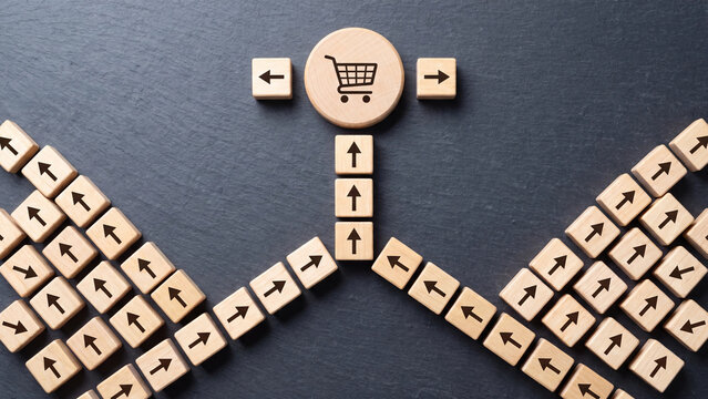 ecommerce customer acquisition convergence concept for representing multichannel sales strategy unified commerce and consumer journey centralization