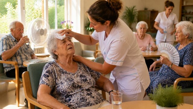Heatwave in a retirement home
