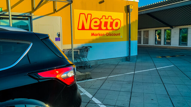 Bad Wildungen, Germany, Europe 27. 06. 2026: Parking at the Netto store
