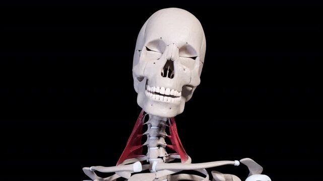 Scalene Muscle Movement Front View