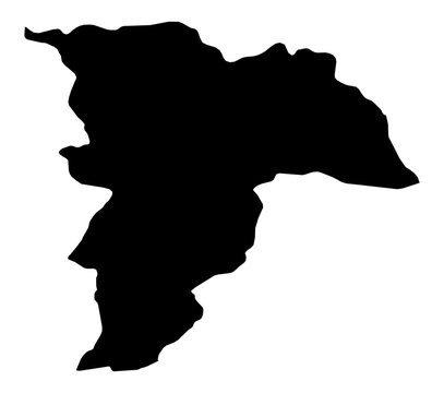 A contour map of Balkh. Afghan province silhouette