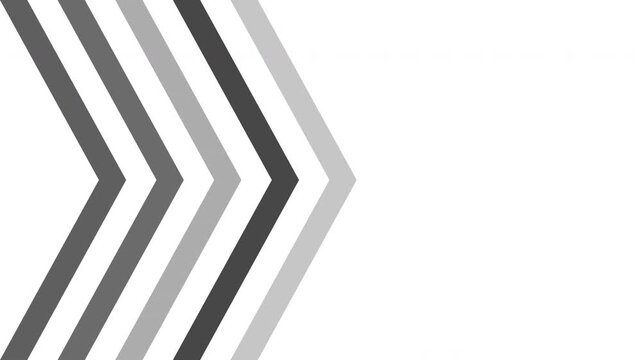 Modern geometric pattern with gray chevron stripes in a black and white color palette. Suitable for wallpapers, textiles, packaging designs.