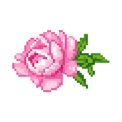 Fototapeta premium Pixel Art Flower