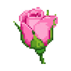 Obraz premium Pixel Art Flower