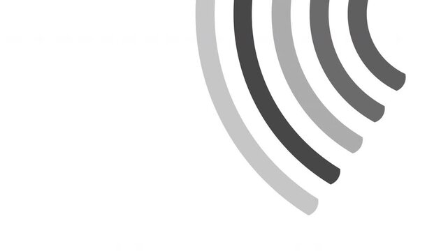 Multiple concentric gray curved lines radiating outward, perfect for backgrounds, branding, print materials, packaging design, digital artwork, and web graphics.