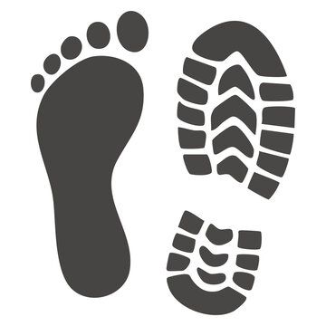 Work Boot Footprints Icon