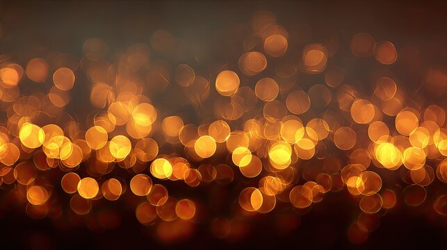 Blurry warm glowing orbs creating an abstract luminous festive atmosphere