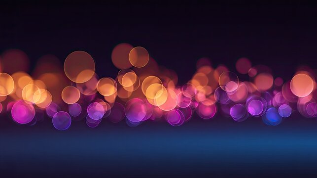 Abstract, glowing, blurred circles in vibrant pink, purple, and orange hues
