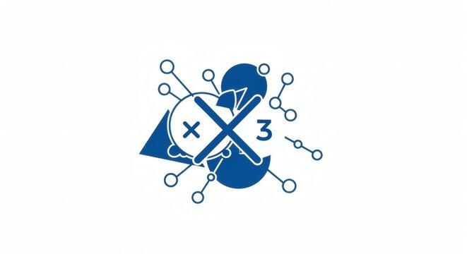 STEM Science and Mathematics Icon Illustration for Education Concept