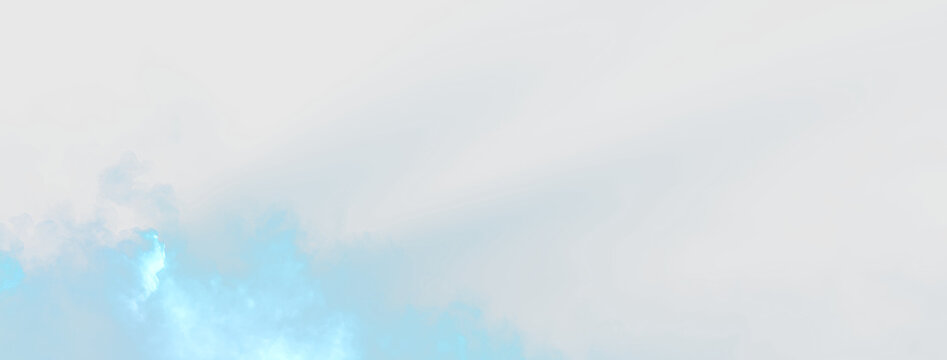 Clouds drift in a sky with blue hues, during the day, on a transparent background