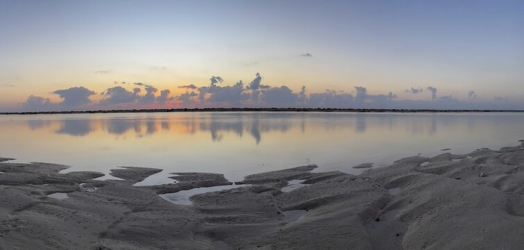 Sunrise on the coast near Khahil, Oman