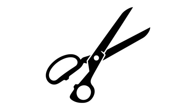 Sharp Edge: A classic pair of open scissors with a sharp, metallic gleam, ready to cut through any material with precision and ease.
