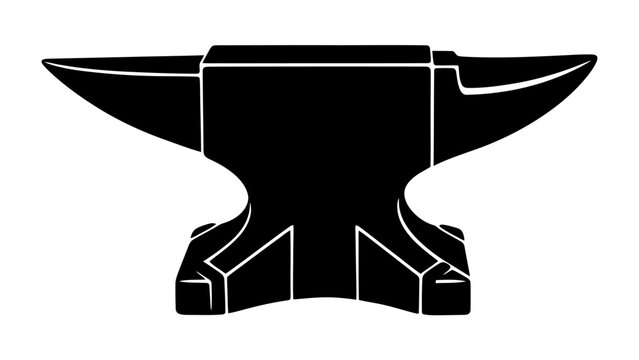 Blacksmith's Anvil: A heavy, durable anvil, the cornerstone of a blacksmith's workshop, ready for shaping metal with powerful hammer blows.