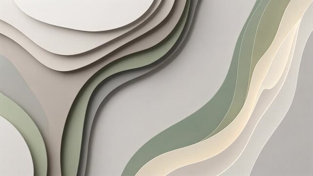 Elegant layered paper background with seamless looping motion. Perfect for corporate branding, ESG presentations, websites, education, healthcare, and commercial design.