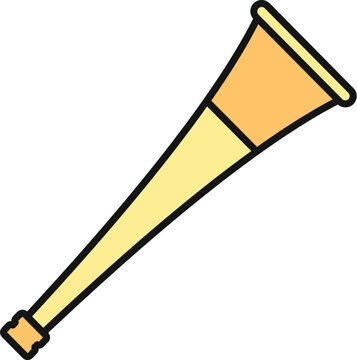 Vuvuzela horn, a simple fan accessory used for making loud noise at events