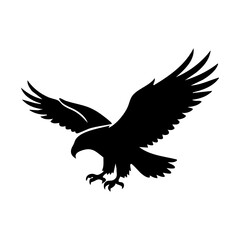 Fototapeta premium USA bald eagle vector silhouette
