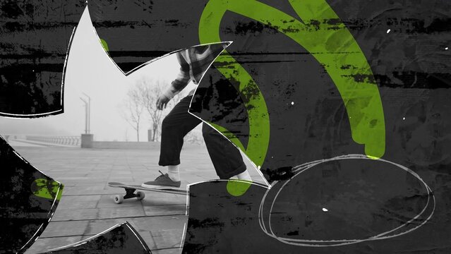 Grunge Punch Hole Transition 07