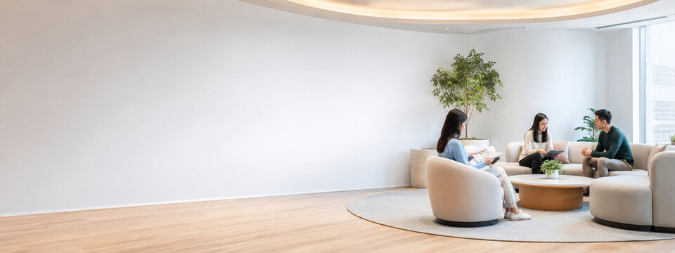 Employee wellbeing lounge corporate promotion employer branding commercial