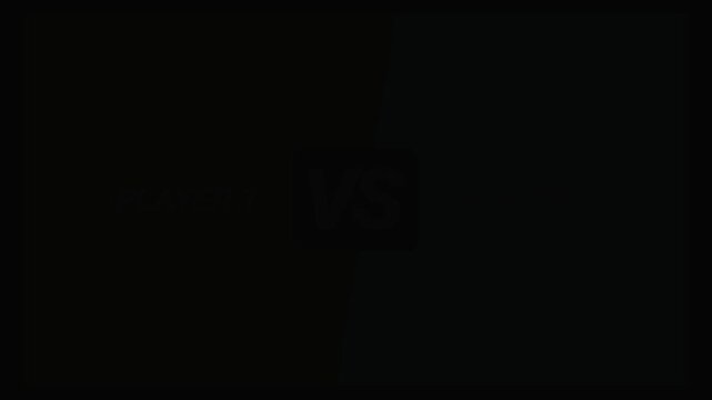 Player 1 VS Player 2 Epic Gaming Versus Intro Animation. Gaming VS Screen Intro &ndash; Player 1 vs Player 2 (Red Blue)
