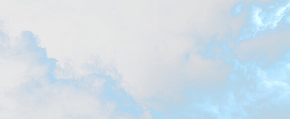 Clouds drift in the sky during daytime in a clear blue setting with no buildings or objects in view, on a transparent background © Liubov