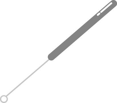 Inoculation Loop Vector Illustration - Laboratory Equipment Icon