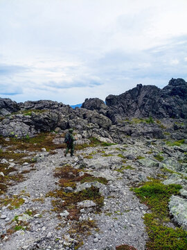 Hike in the Ural Mountain in Russia.
