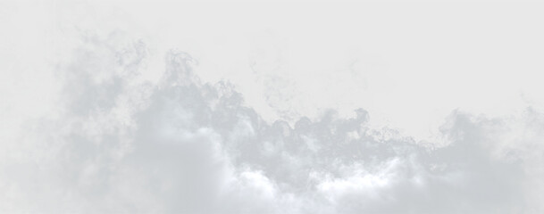 Naklejka premium Clouds in a gray sky with an background creating a simple atmospheric design for various uses, on a transparent background