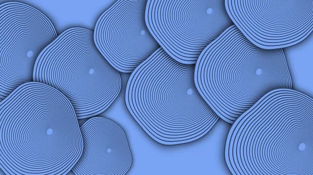 Abstract background with overlapping pale concentric circle soft modern pattern with copy space animation