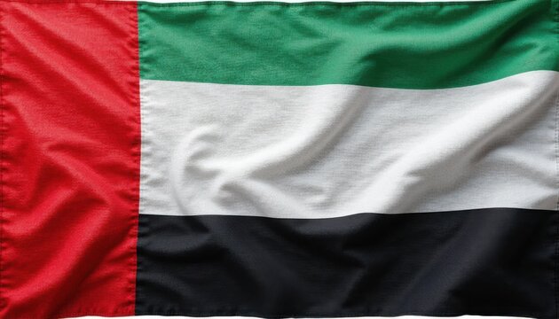 United arab emirates flag waving