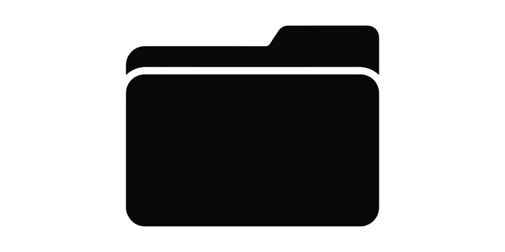 Black file folder icon