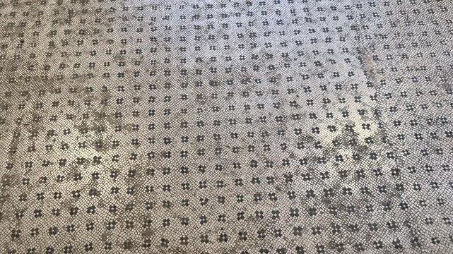 Ancient Roman Mosaic Floor in Villa Archaeological Site with Intricate Designs